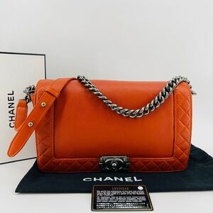 Chanel Boy medium shoulder bag.